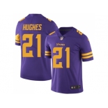 Nike Minnesota Vikings #21 Mike Hughes Purple Men Stitched NFL Limited Rush Jersey