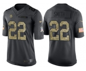 Nike Minnesota Vikings #22 Harrison Smith Men's Stitched Black NFL Salute to Service Limited Jerseys