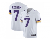 Nike Minnesota Vikings #7 Case Keenum White Men Stitched NFL Vapor Untouchable Limited Jersey