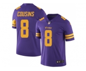 Nike Minnesota Vikings #8 Kirk Cousins Purple Men Stitched NFL Limited Rush Jersey