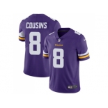 Nike Minnesota Vikings #8 Kirk Cousins Purple Team Color Men Stitched NFL Vapor Untouchable Limited Jersey