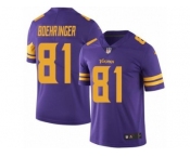 Nike Minnesota Vikings #81 Moritz Boehringer Purple Men's Stitched NFL Limited Rush Jersey