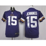 nike nfl jerseys minnesota vikings #15 jennings purple[new nike limited]