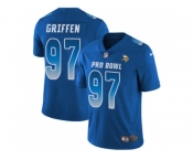 Women Nike Minnesota Vikings #97 Everson Griffen Royal Stitched NFL Limited NFC 2018 Pro Bowl Jersey