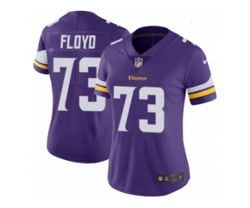 Women's Nike Minnesota Vikings #73 Sharrif Floyd Vapor Untouchable Limited Purple Team Color NFL Jersey