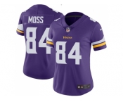Womens Nike Minnesota Vikings #84 Randy Moss Purple Team Color Stitched NFL Vapor Untouchable Limited Jersey