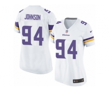 Women's Nike Minnesota Vikings #94 Jaleel Johnson Limited White NFL Jersey