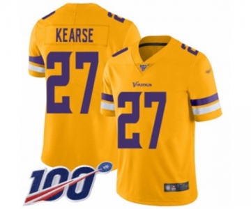 Youth Minnesota Vikings #27 Jayron Kearse Limited Gold Inverted Legend 100th Season Football Jersey