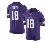 Youth Nike Minnesota Vikings #18 Michael Floyd Limited Purple Team Color NFL Jersey