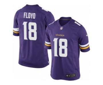 Youth Nike Minnesota Vikings #18 Michael Floyd Limited Purple Team Color NFL Jersey