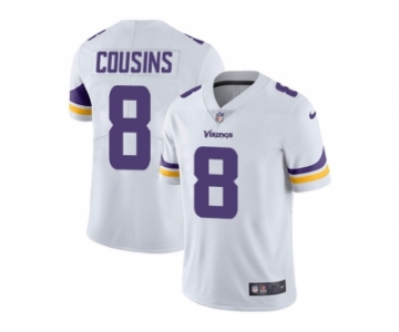 Youth Nike Minnesota Vikings #8 Kirk Cousins White Stitched NFL Vapor Untouchable Limited Jersey