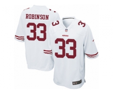 Men's Nike San Francisco 49ers #33 Rashard Robinson Game White NFL Jersey