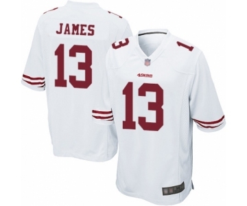 Men's San Francisco 49ers #13 Richie James Game White Football Jersey
