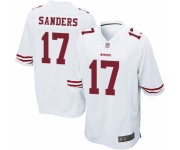 Men's San Francisco 49ers #17 Emmanuel Sanders Game White Football Jersey