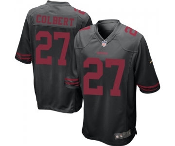 Men's San Francisco 49ers #27 Adrian Colbert Game Black Football Jersey