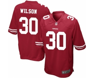 Men's San Francisco 49ers #30 Jeff Wilson Game Red Team Color Football Jersey