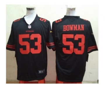 Nike San Francisco 49ers #53 NaVorro Bowman Black Jerseys(Game)