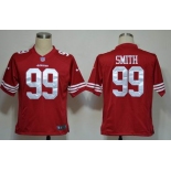 nike nfl jerseys san francisco 49ers #99 smith red[game]