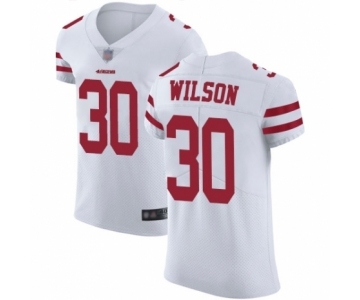 Men's San Francisco 49ers #30 Jeff Wilson White Vapor Untouchable Elite Player Football Jersey