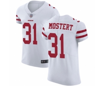 Men's San Francisco 49ers #31 Raheem Mostert White Vapor Untouchable Elite Player Football Jersey