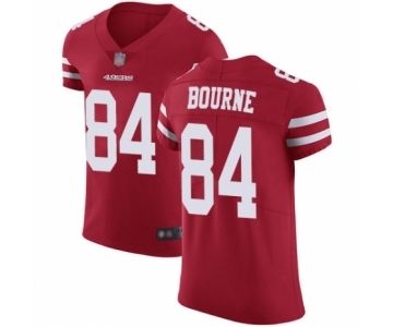 Men's San Francisco 49ers #84 Kendrick Bourne Red Team Color Vapor Untouchable Elite Player Football Jersey