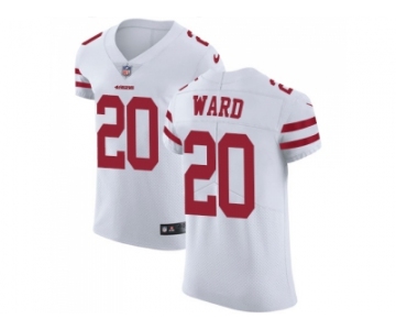 Nike San Francisco 49ers #20 Jimmie Ward White Men Stitched NFL Vapor Untouchable Elite Jersey