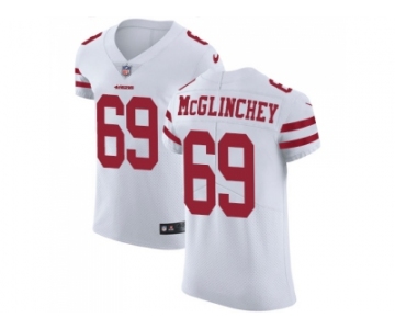 Nike San Francisco 49ers #69 Mike McGlinchey White Men Stitched NFL Vapor Untouchable Elite Jersey