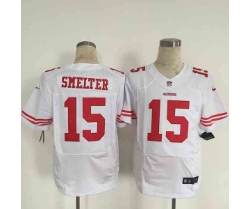 nike nfl jerseys san francisco 49ers #15 smelter white[Elite][smelter]