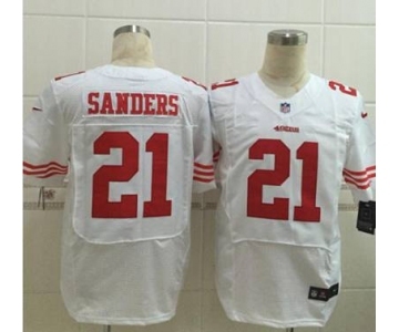 nike nfl jerseys san francisco 49ers #21 sanders white[Elite][sanders]