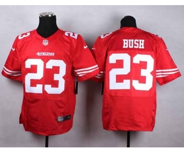 nike nfl jerseys san francisco 49ers #23 bush red[Elite][bush]