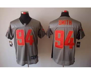nike nfl jerseys san francisco 49ers #94 smith grey[Elite shadow]