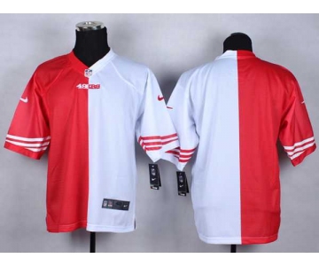 nike nfl jerseys san francisco 49ers blank white-red[Elite split]
