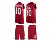 Men Nike San Francisco 49ers #10 Jimmy Garoppolo Limited Red Tank Top Suit NFL Jersey