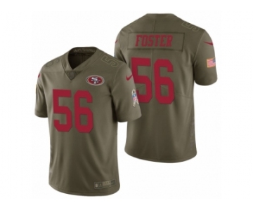 Men Nike San Francisco 49ers #56 Reuben Foster Olive 2017 Salute to Service Limited Jersey