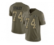 Men Nike San Francisco 49ers #74 Joe Staley Limited Olive Camo 2017 Salute to Service NFL Jersey Men Nike San Francisco 49ers #74 Joe Staley Limited Olive Camo 2017 Salute to Service NFL Jersey