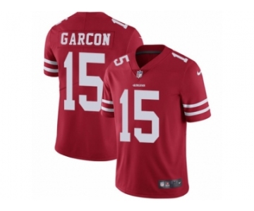 Men's Nike San Francisco 49ers #15 Pierre Garcon Vapor Untouchable Limited Red Team Color NFL Jersey