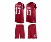 Men's Nike San Francisco 49ers #17 Jeremy Kerley Limited Red Tank Top Suit NFL Jersey
