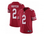 Men's Nike San Francisco 49ers #2 Brian Hoyer Vapor Untouchable Limited Red Team Color NFL Jersey