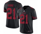 Men's Nike San Francisco 49ers #21 Frank Gore Limited Black Rush Vapor Untouchable NFL Jersey Men's Nike San Francisco 49ers #21 Frank Gore Limited Black Rush Vapor Untouchable NFL Jersey