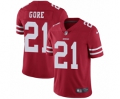 Men's Nike San Francisco 49ers #21 Frank Gore Red Team Color Vapor Untouchable Limited Player NFL Jersey Men's Nike San Francisco 49ers #21 Frank Gore Red Team Color Vapor Untouchable Limited Player NFL Jersey