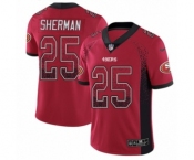 Men's Nike San Francisco 49ers #25 Richard Sherman Limited Red Rush Drift Fashion NFL Jersey Men's Nike San Francisco 49ers #25 Richard Sherman Limited Red Rush Drift Fashion NFL Jersey