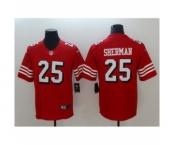 Men's Nike San Francisco 49ers #25 Richard Sherman Limited red Rush Vapor Untouchable NFL Jerseys Men's Nike San Francisco 49ers #25 Richard Sherman Limited red Rush Vapor Untouchable NFL Jerseys