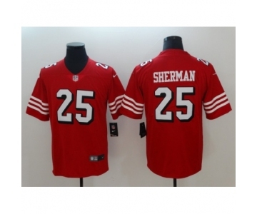 Men's Nike San Francisco 49ers #25 Richard Sherman Limited red Rush Vapor Untouchable NFL Jerseys