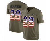 Men's Nike San Francisco 49ers #28 Jerick McKinnon Limited Olive USA Flag 2017 Salute to Service NFL Jersey Men's Nike San Francisco 49ers #28 Jerick McKinnon Limited Olive USA Flag 2017 Salute to Service NFL Jersey