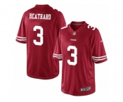 Men's Nike San Francisco 49ers #3 C. J. Beathard Limited Red Team Color NFL Jersey