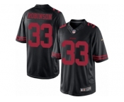 Men's Nike San Francisco 49ers #33 Rashard Robinson Limited Black Alternate NFL Jersey