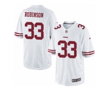 Men's Nike San Francisco 49ers #33 Rashard Robinson Limited White NFL Jersey