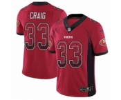 Men's Nike San Francisco 49ers #33 Roger Craig Limited Red Rush Drift Fashion NFL Jersey Men's Nike San Francisco 49ers #33 Roger Craig Limited Red Rush Drift Fashion NFL Jersey