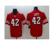 Men's Nike San Francisco 49ers #42 Ronnie Lott Limited red Rush Vapor Untouchable NFL Jerseys Men's Nike San Francisco 49ers #42 Ronnie Lott Limited red Rush Vapor Untouchable NFL Jerseys