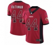 Men's Nike San Francisco 49ers #44 Tom Rathman Limited Red Rush Drift Fashion NFL Jersey Men's Nike San Francisco 49ers #44 Tom Rathman Limited Red Rush Drift Fashion NFL Jersey